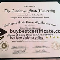 Where to buy California State University, Sacramento degree?