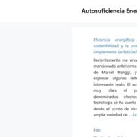 Autosuficiencia Energetica