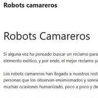 Robots Camareros