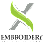 x embroidery