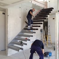 Como hacer escalera empotrada en muro